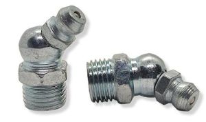 Пресс-масленка DIN 71412 H2 М1/4-28 UNF 45" цинк